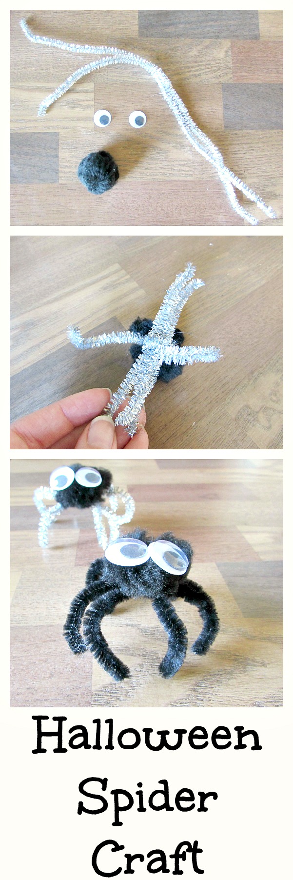 Halloween Spider Craft. Make the cutest spiders ever with this fun simple Halloween craft with kids
