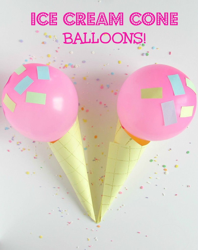 Ice Cream Cone Balloons - Val Event Gal