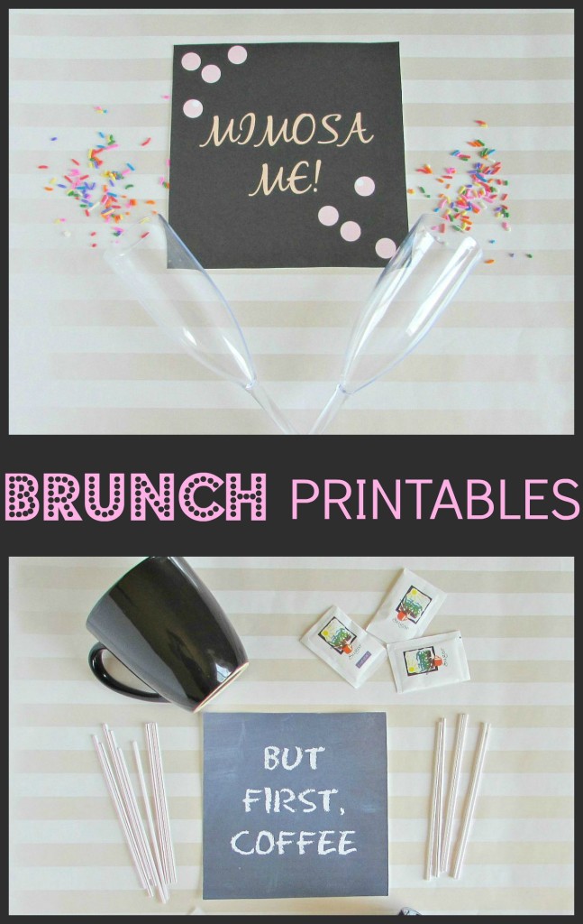 Brunch Printables- but first, coffee and mimosa me printables - Val Event Gal