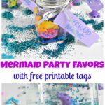 Mermaid Party Favors with free printable tags