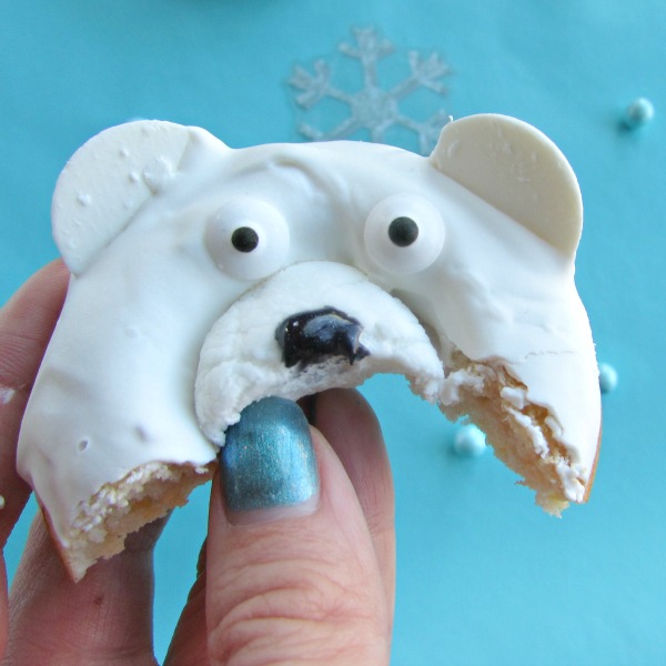 This little polar bear donut went in my belly