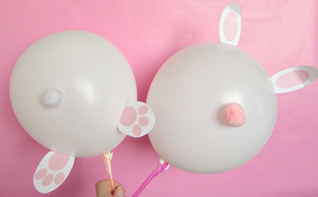 Easter bunny balloons