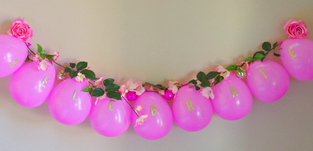 spring flower balloon garland