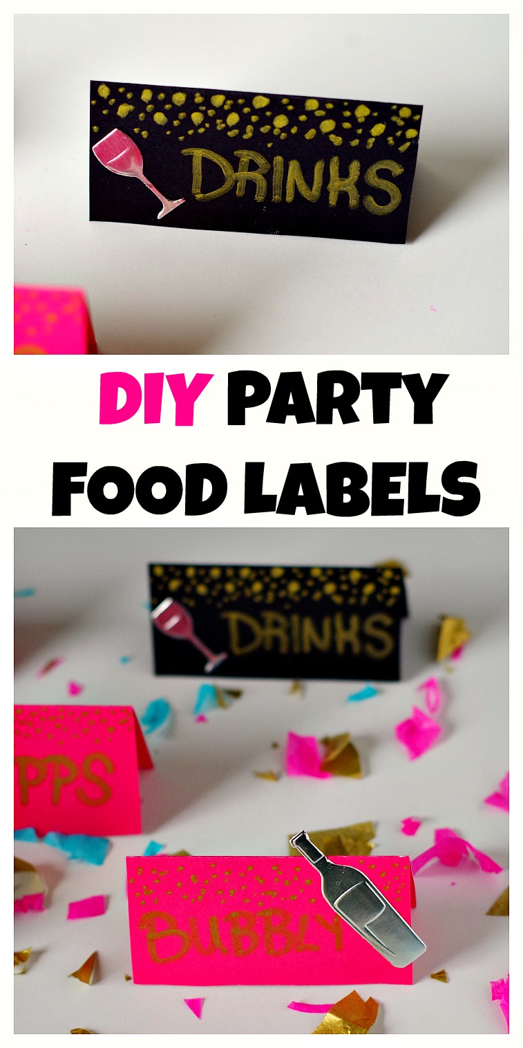 DIY Party Food Labels
