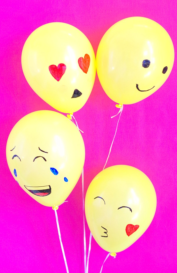 Simple emoji balloons