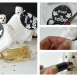 Wine Bottle Ghosts with Printable Tags