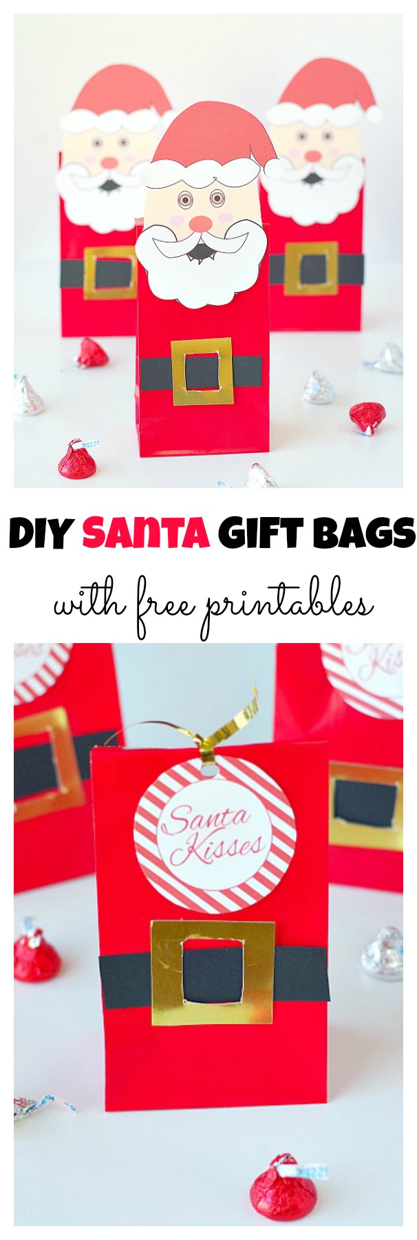 DIY Santa Gift Bags with free printables