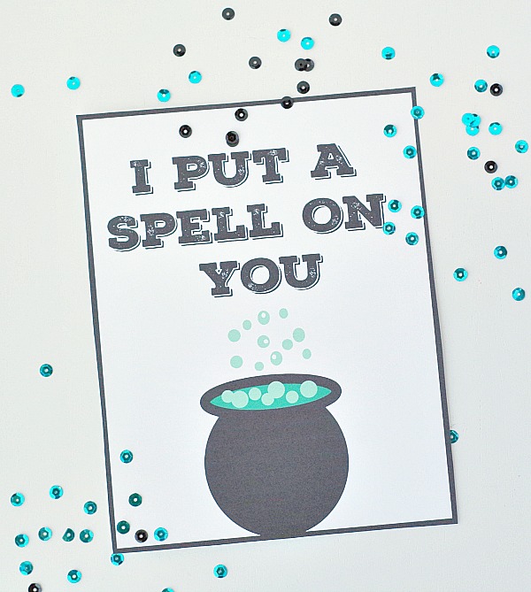 I put a spell on you free printable sign sign