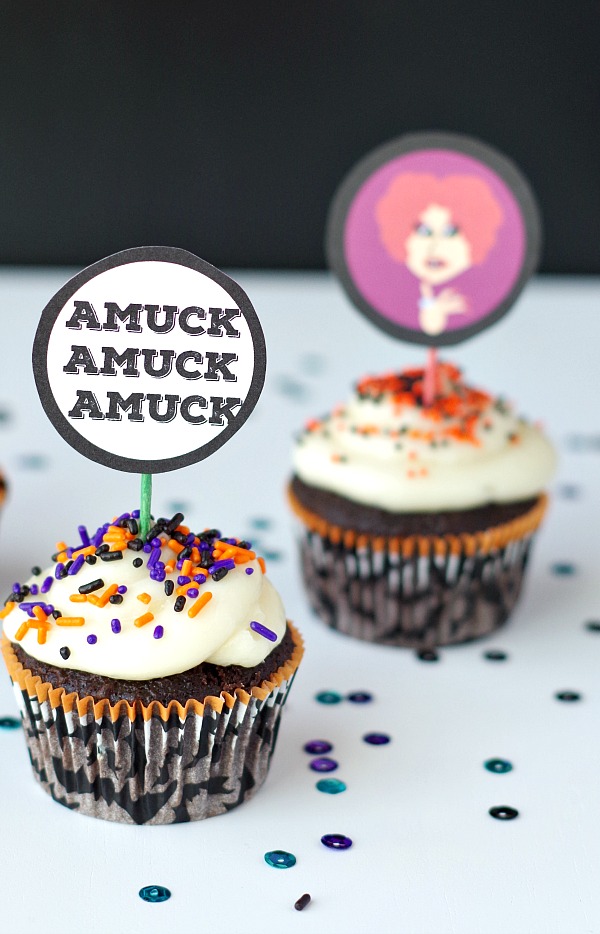 amuck cupcake toppers