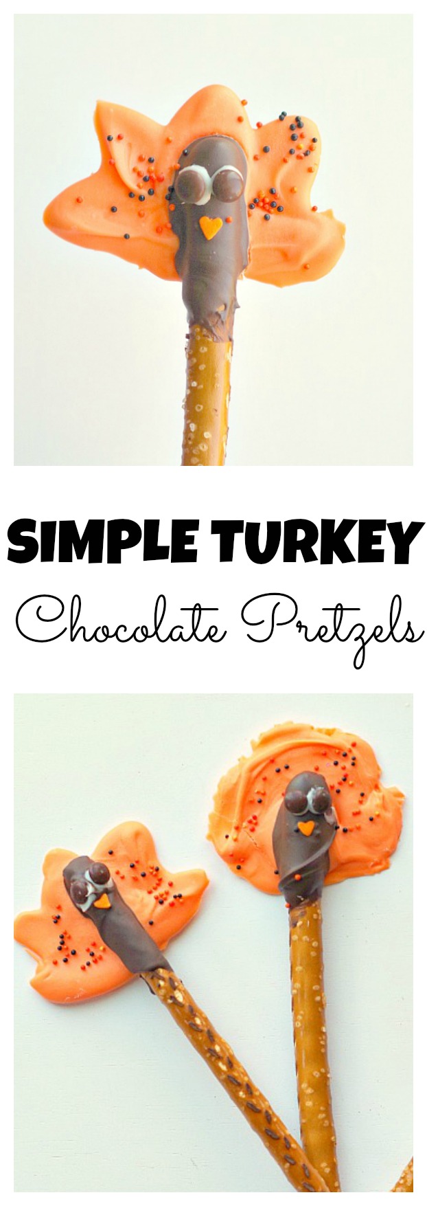 Simple Turkey Chocolate Pretzels