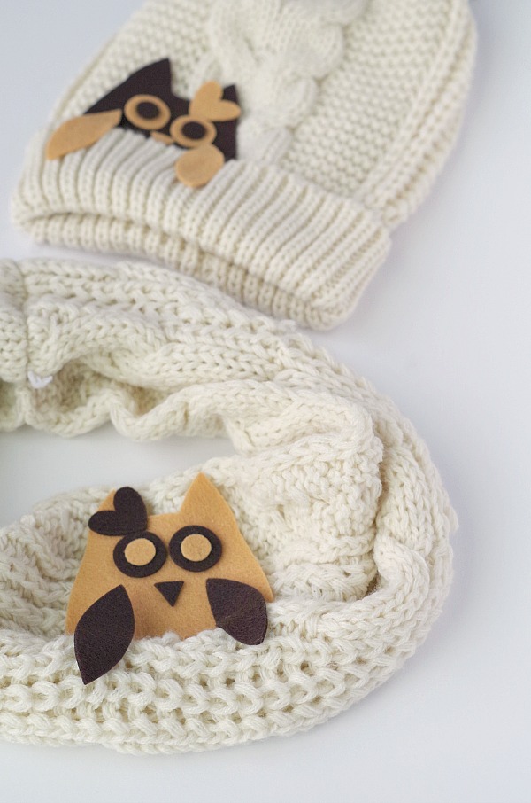 DIY owl scarf and hat 