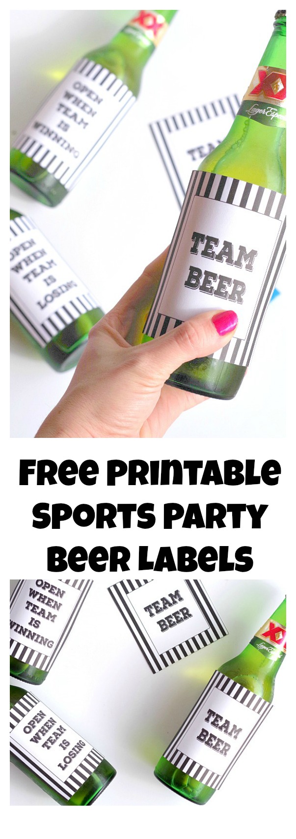 Free Printable Sports Party Beer Labels