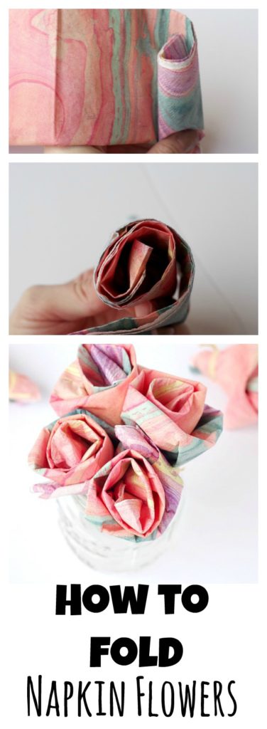 How To Fold Napkin Flowers