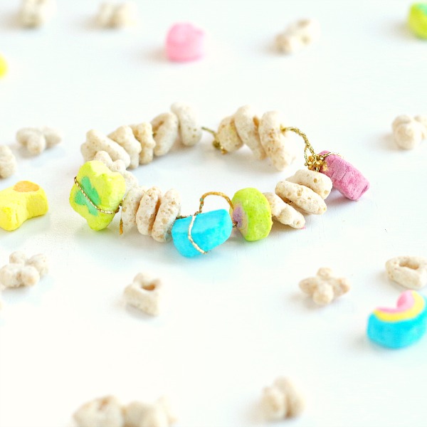 Edible Charm Bracelet with Lucky Charms