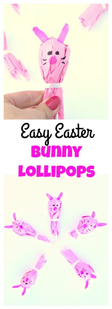 Easy Easter Bunny Lollipops