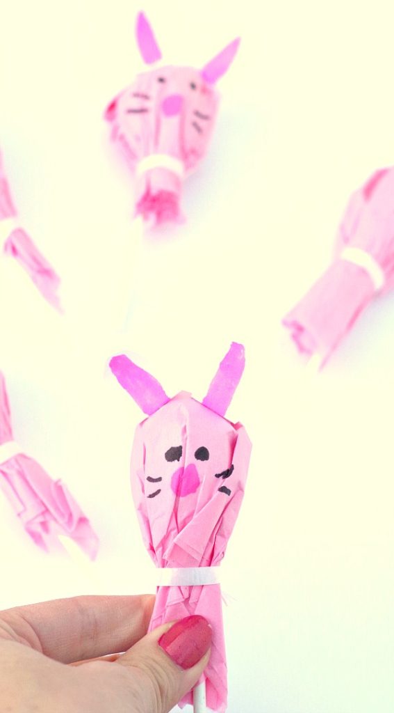 Bunny Lollipops for Easter