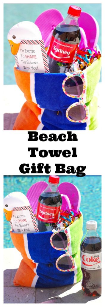 DIY Beach Towel Gift Bag