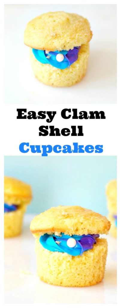 Easy Clam Shell Cupcakes