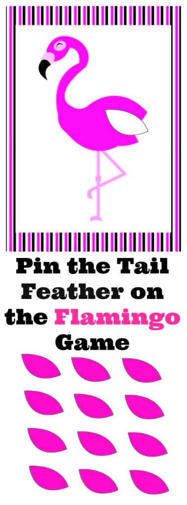 Pin The Tail Feather On The Flamingo Game