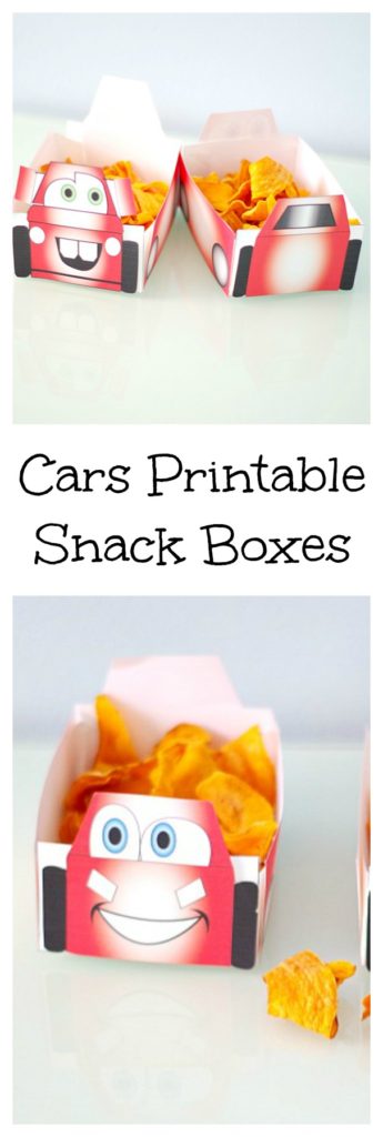 Cars Printable Snack Boxes