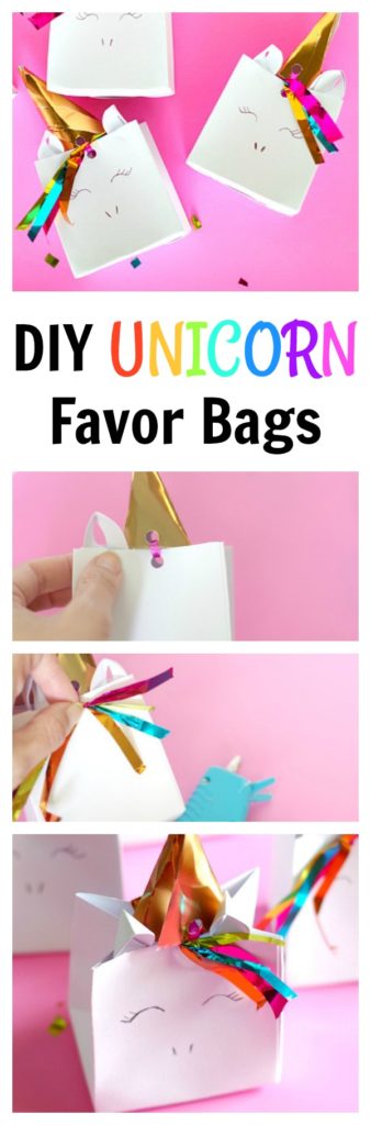 DIY Unicorn Favor Bags