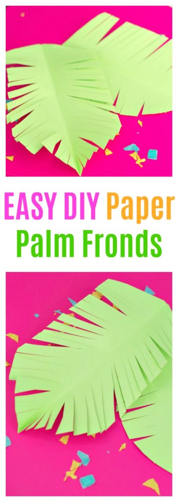 EASY DIY Paper Palm Fronds