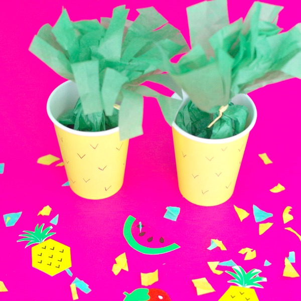 Pineapple Party Favors or Treat Cups