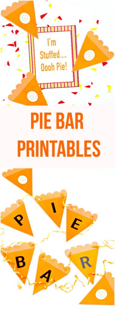 Pie Bar Printables