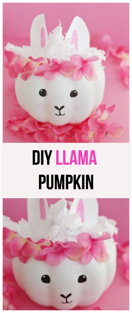 DIY Llama Pumpkin 