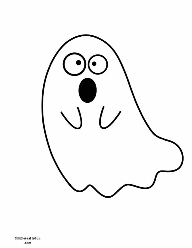 silly ghost free printable