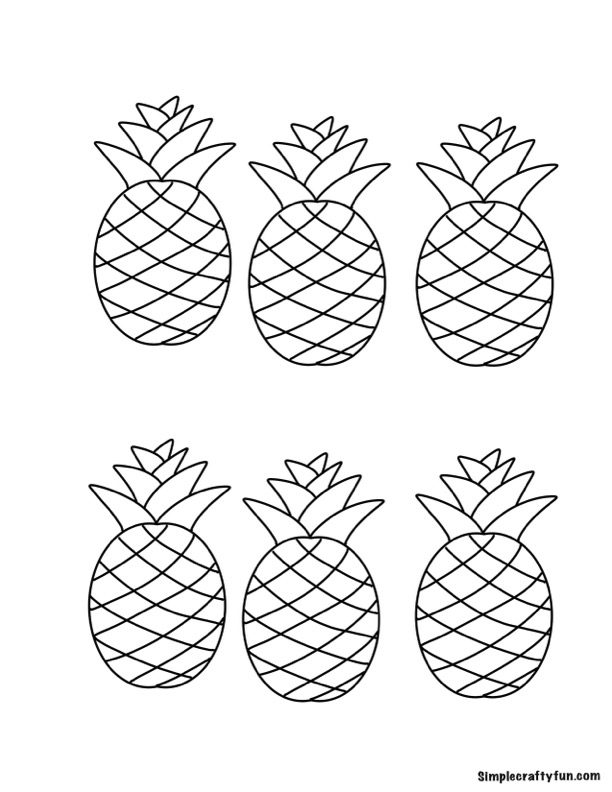 Free Printable Pineapple Outline Template Free Printable Pineapple Outline Template