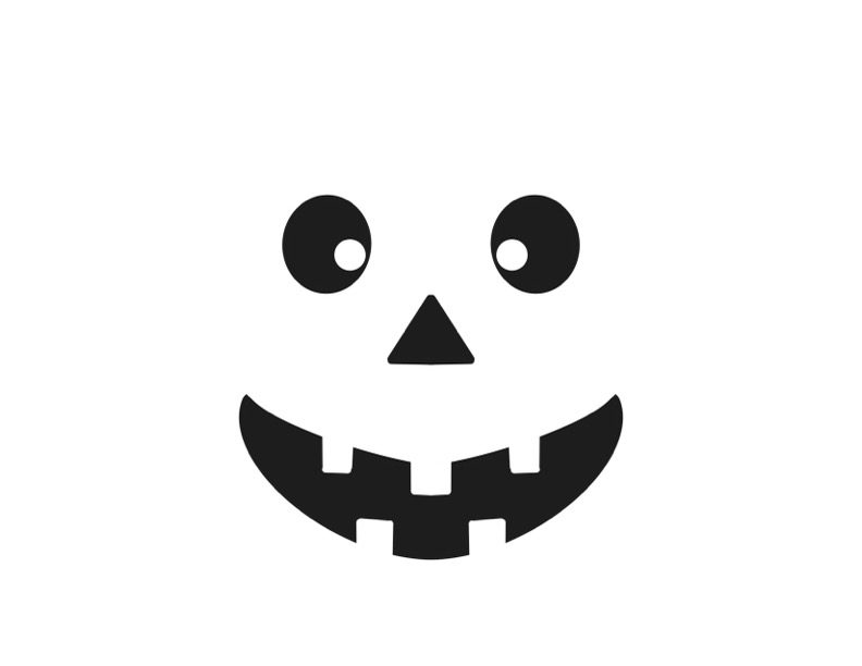 free printable silly pumpkin face for carving