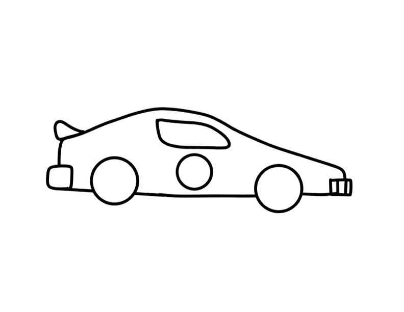 race car outline for coloring and crafts