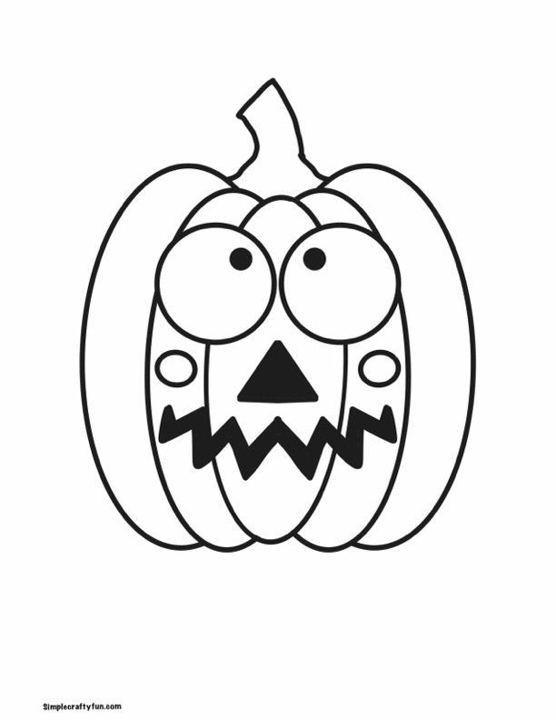 silly pumpkin coloring page