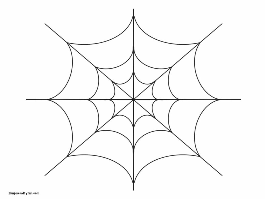 free printable spider web template