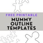 Free Printable Mummy Template for Kids