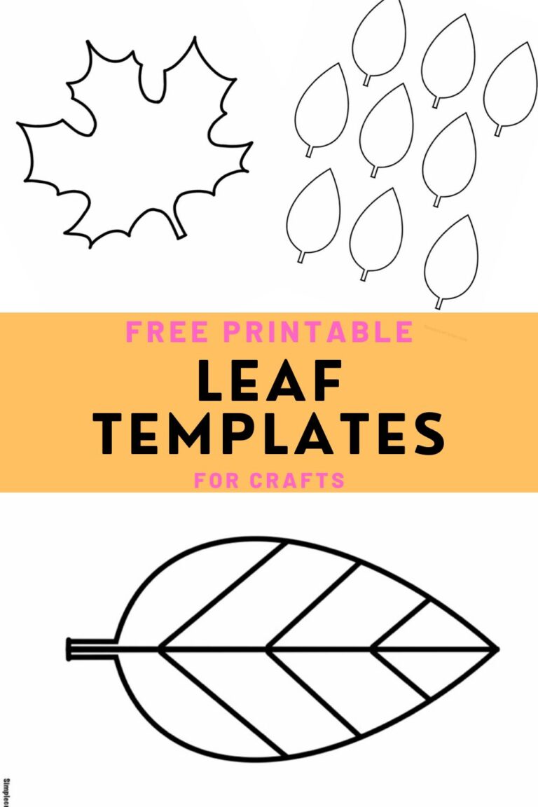 Free Printable Leaf Template for Crafts