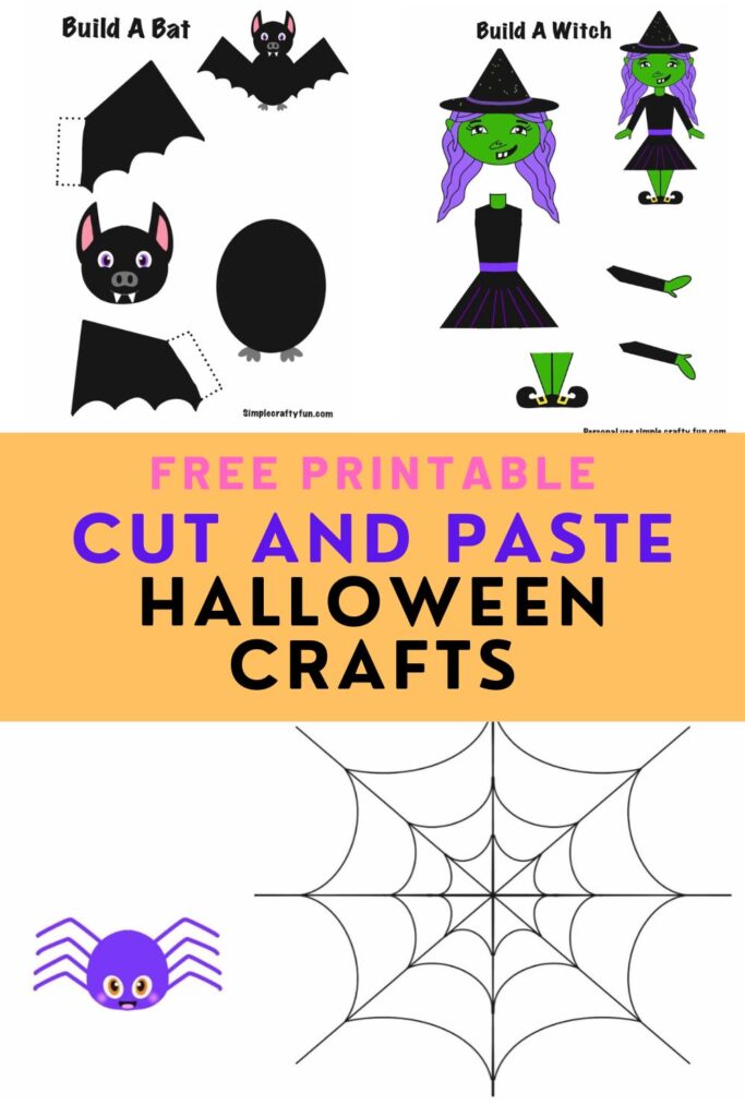 free printable cut and paste halloween crafts