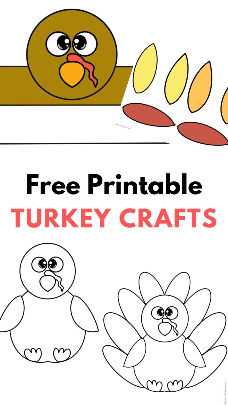 Free Printable Turkey Craft for Thanksgiving