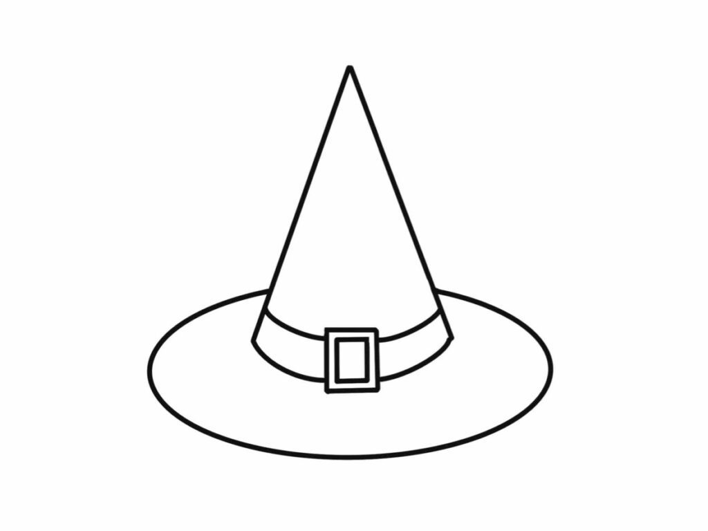 printable witches hat template