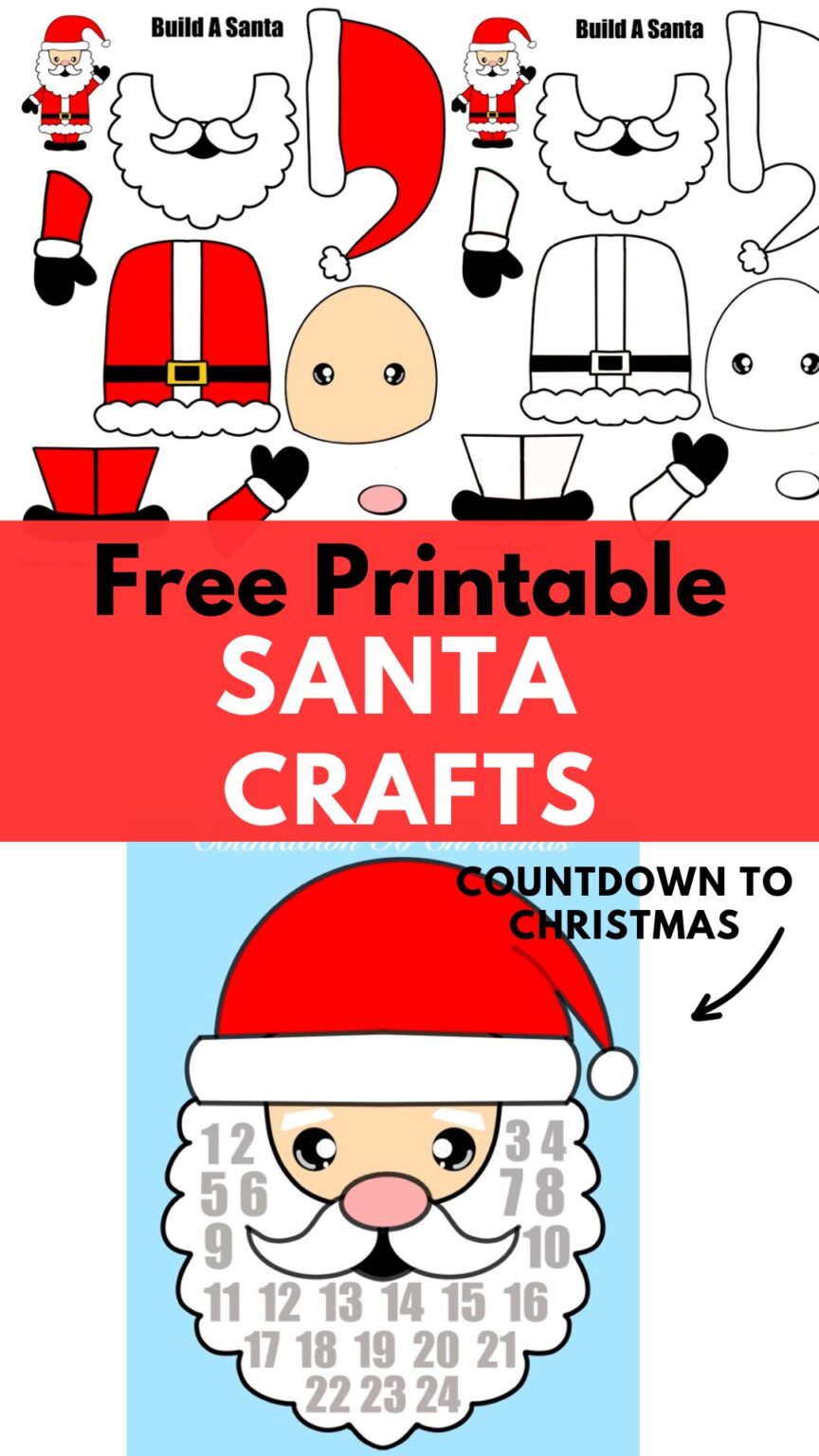 Build A Santa Printable Craft Template