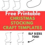 Free Printable Christmas Stocking Outline for Crafts