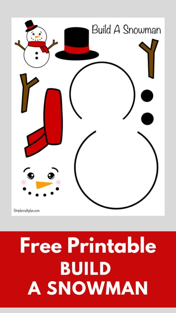 Free Printable Build A Snowman craft