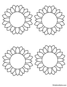 Free Printable Sunflower Pdf Template