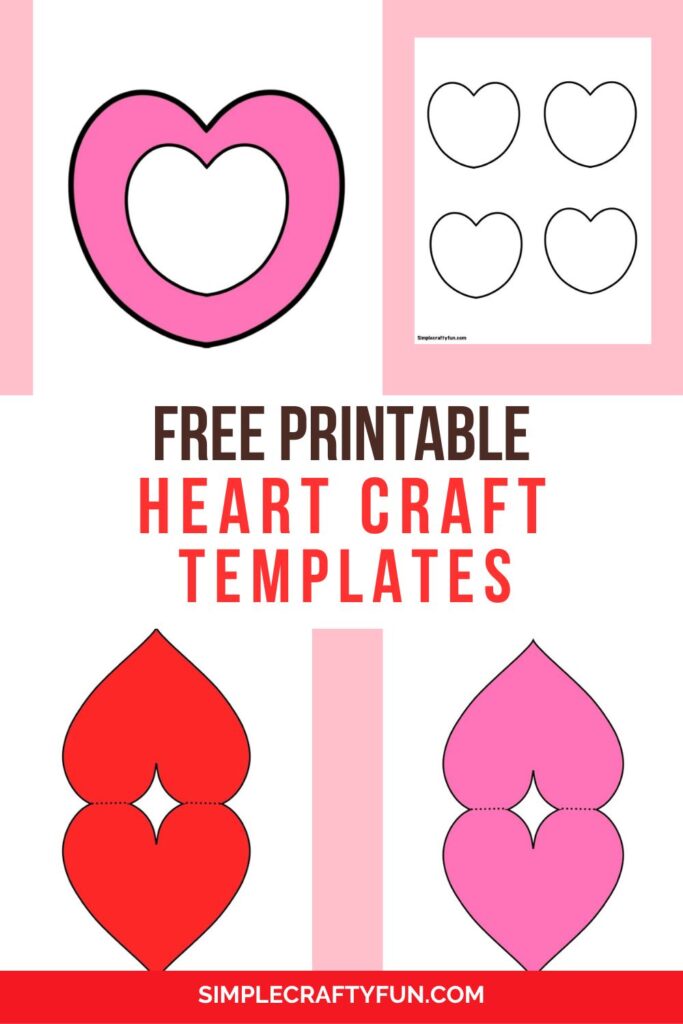 heart craft templates free printable