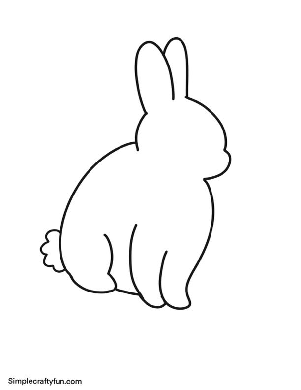 fluffy bunny large free printable