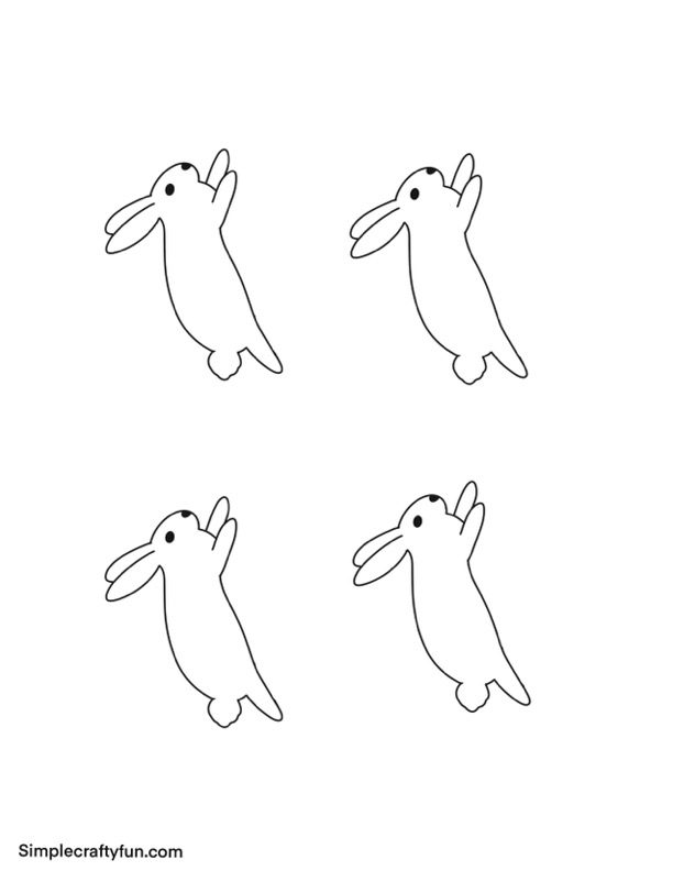 free printable small jumping bunny