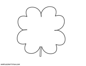 Free Printable Four Leaf Clover Templates