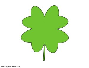 Free Printable Four Leaf Clover Templates