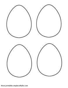 25 Easter Egg Printable Templates and Coloring Pages